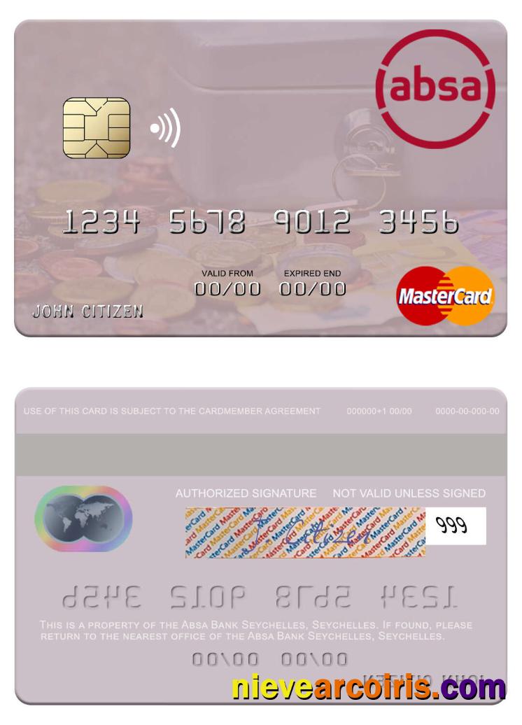Seychelles Absa Bank Seychelles Mastercard Preview