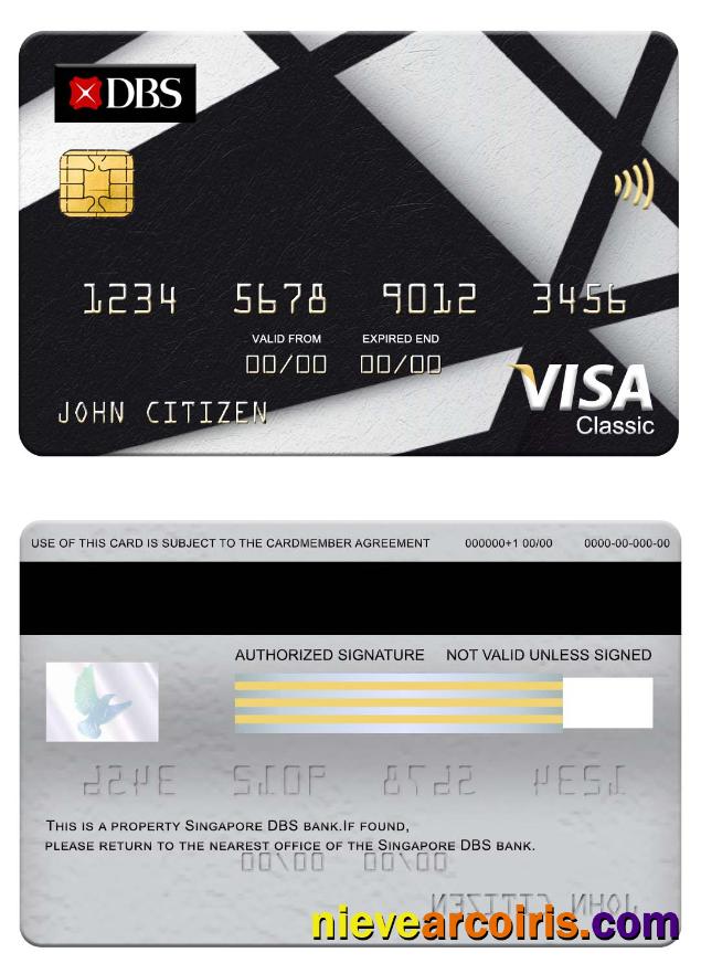 Singapore DBS Bank Visa Classic Card Photolook