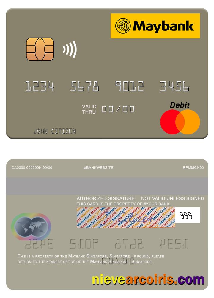 Singapore Maybank Singapore Mastercard Preview