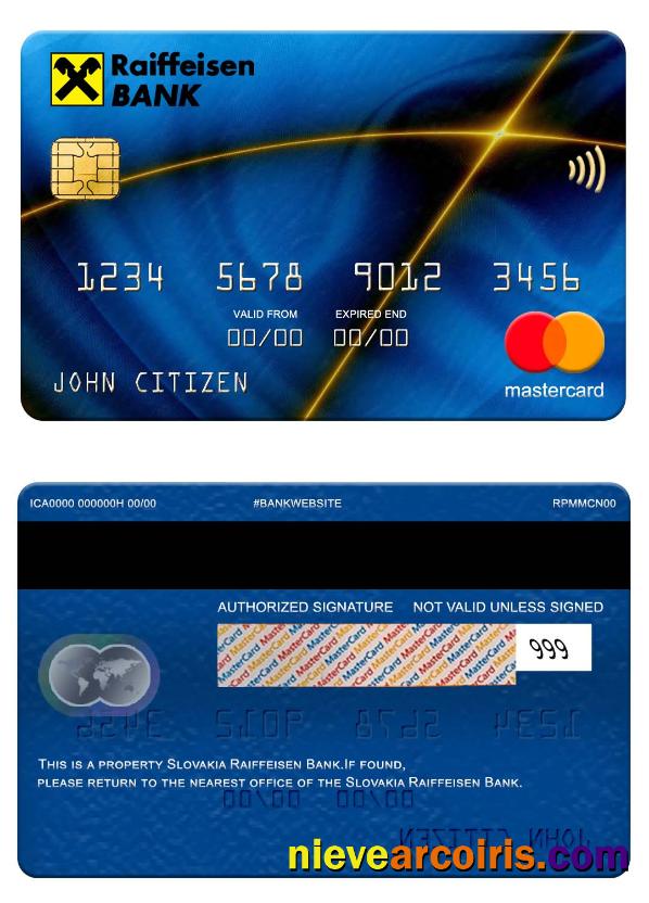 Slovakia Raiffeisen Bank Mastercard Photolook