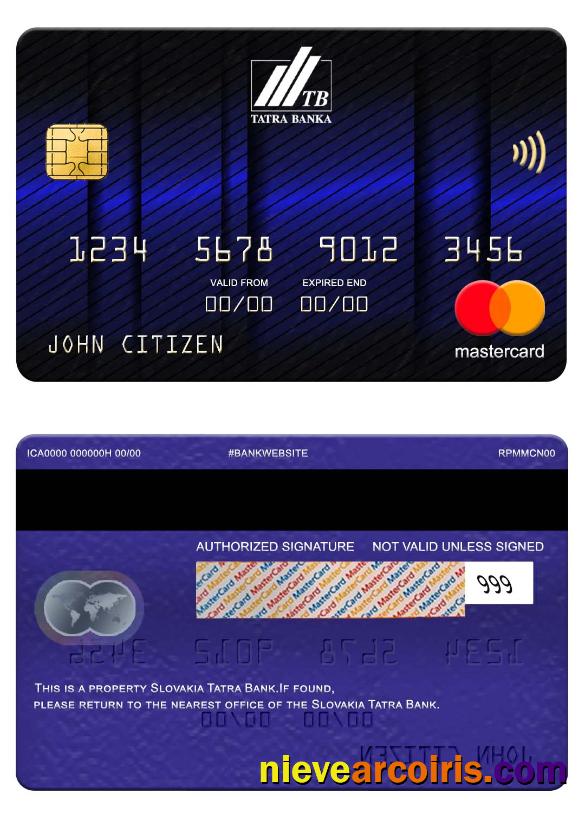 Slovakia Tatra Bank Mastercard Photolook