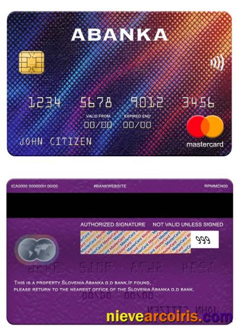 Slovenia Abanka D.d Bank Mastercard Preview