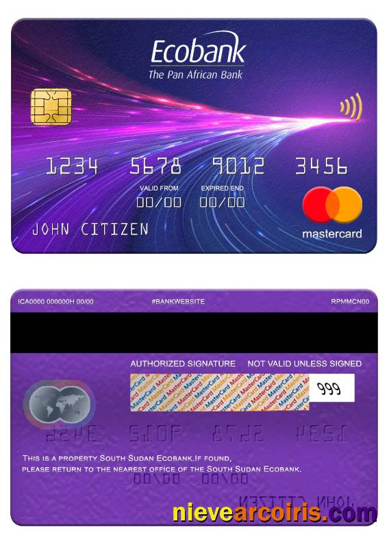 South Sudan Ecobank Mastercard Photolook