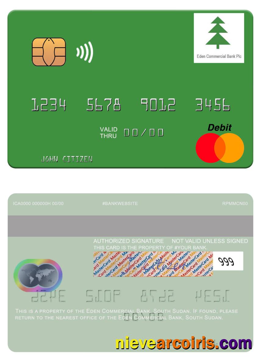 South Sudan Eden Commercial Bank Mastercard Photolook