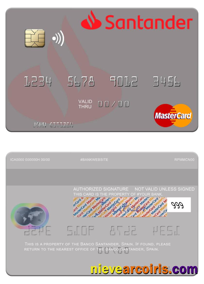 Spain Banco Santander Mastercard Preview