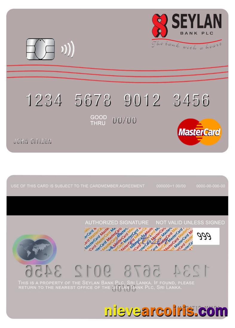 Sri Lanka Seylan Bank Plc Mastercard Preview