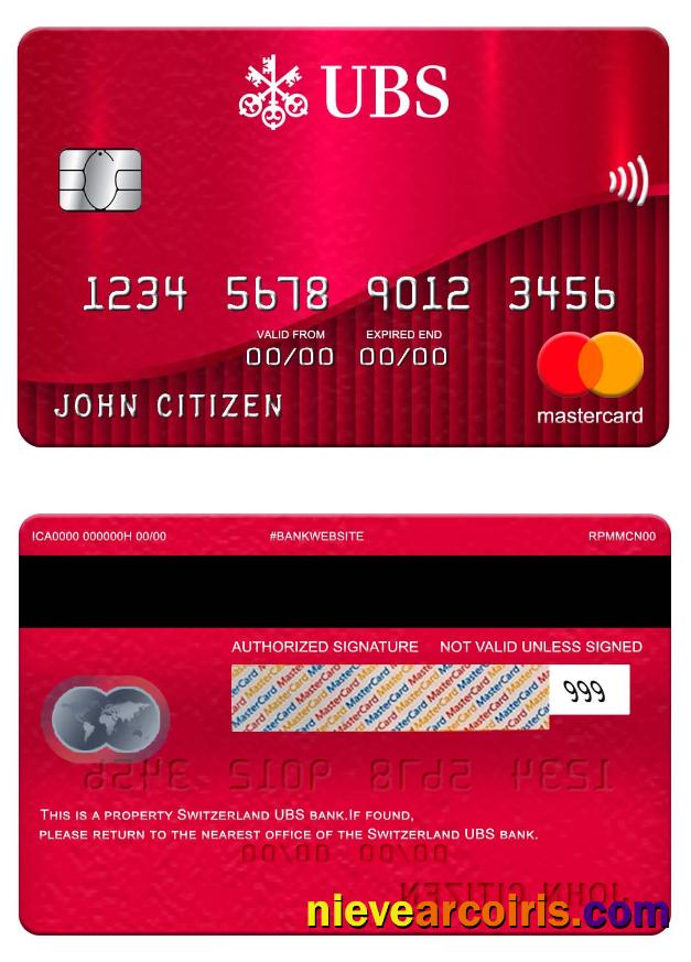 Switzerland UBS Bank Mastercard Photolook