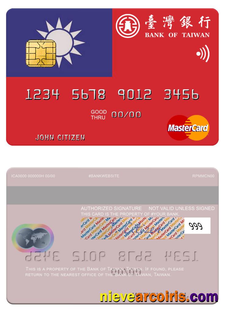Taiwan Bank Of Taiwan Mastercard Preview