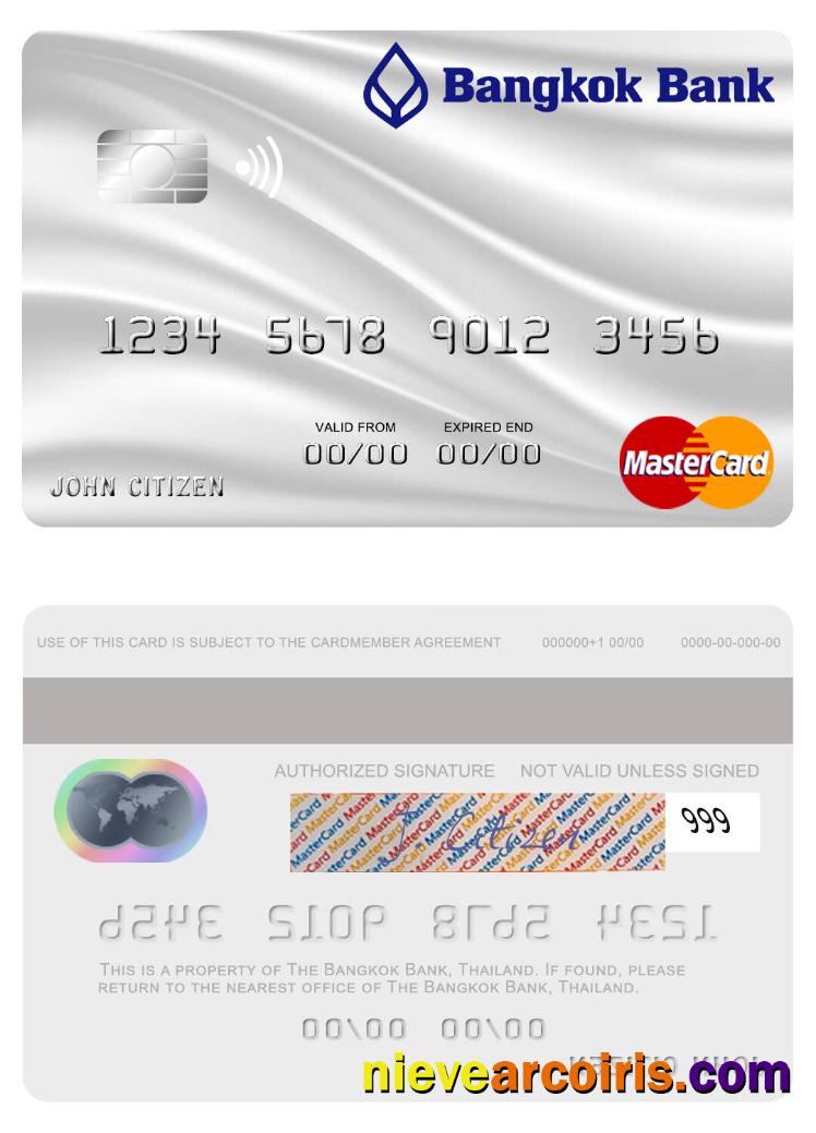 Thailand Bangkok Bank Mastercard Photolook