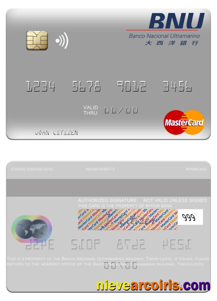 Timor Leste Banco Nacional Ultramarino Building Mastercard Photolook