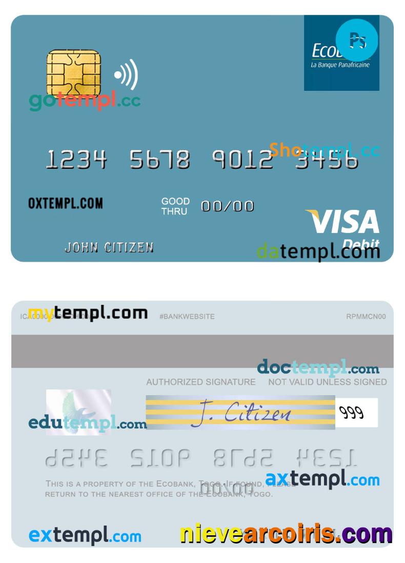 Togo Ecobank Visa Debit Cardw1 Photolook