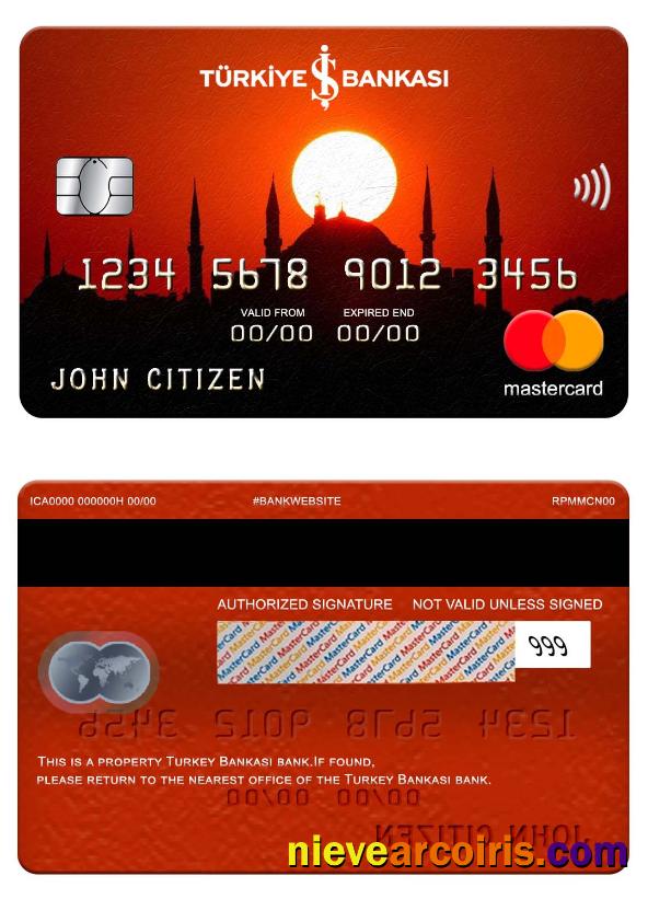 Turkey Bankasi Bank Mastercard Preview