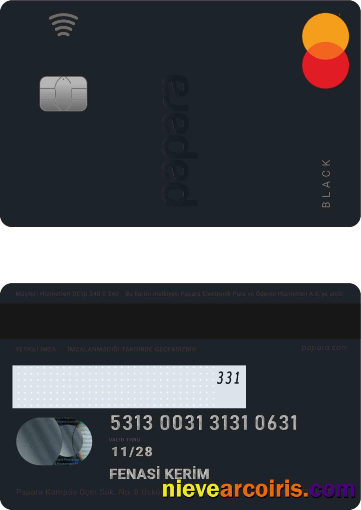 Turkey Papara MasterCard Preview