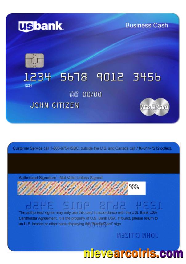 U.S. Bank MasterCard Sample