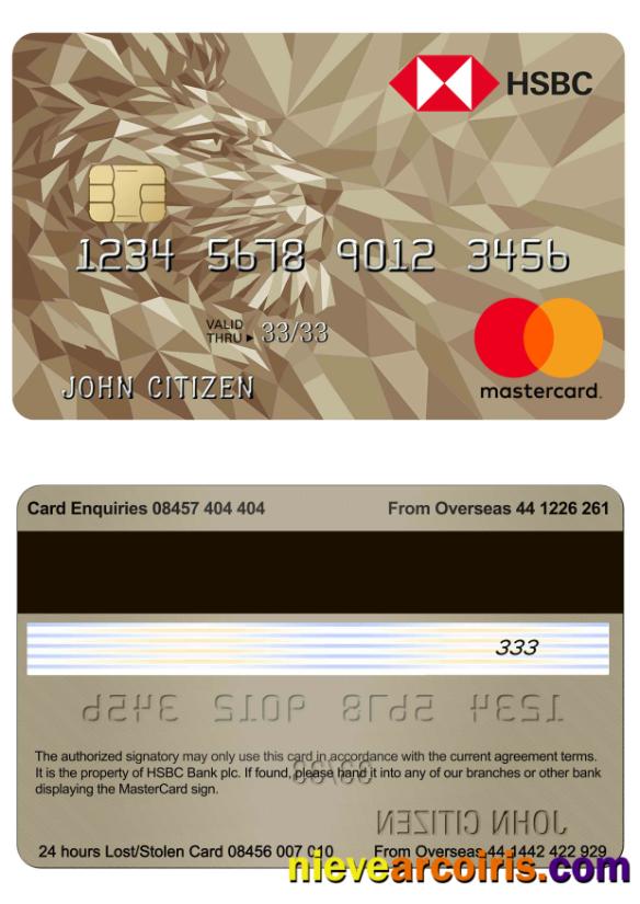 UK HSBC Gold MasterCard Credit Card Preview