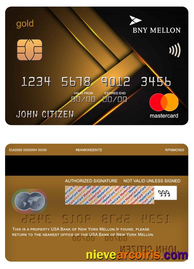USA Bank Of New York Mellon Mastercard Photolook