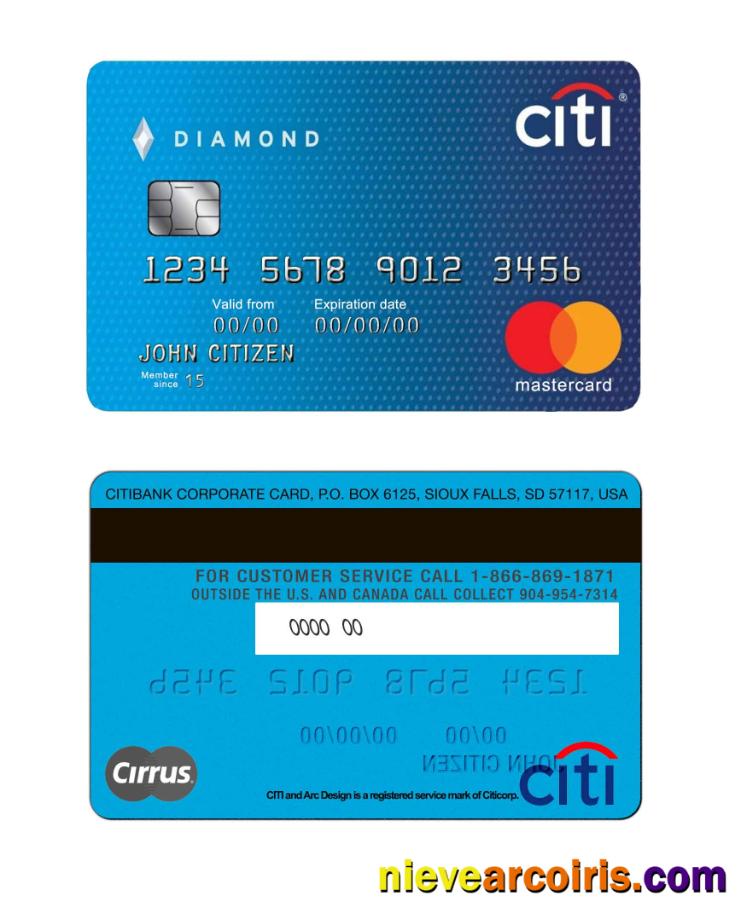 USA Citibank Mastercard New Preview