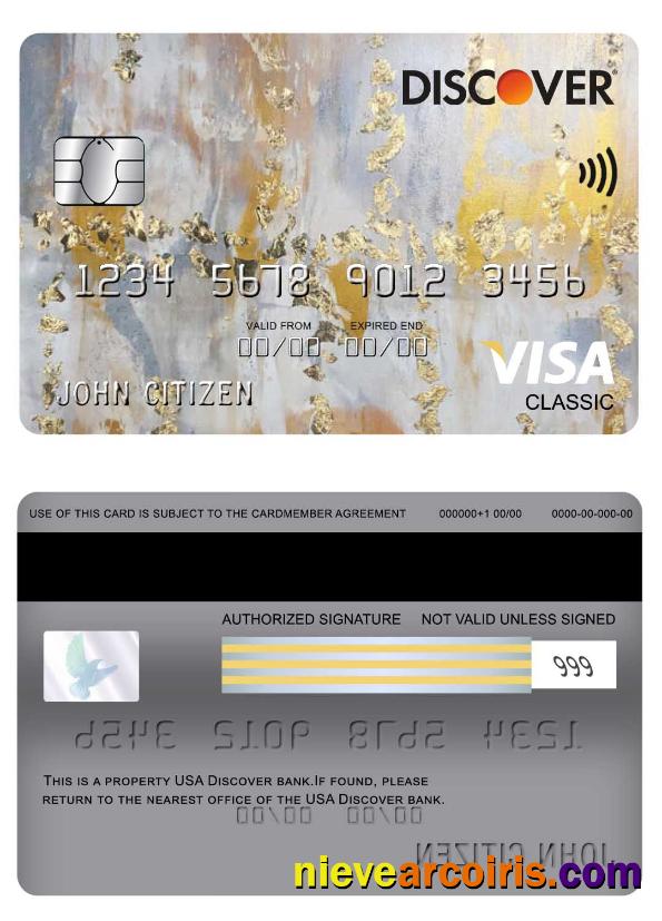 USA Discover Bank Visa Classic Card Preview