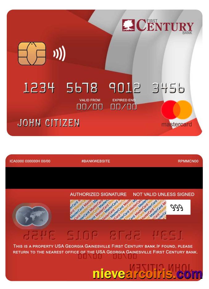 USA Georgia Gainesville First Century Bank Mastercard Photolook