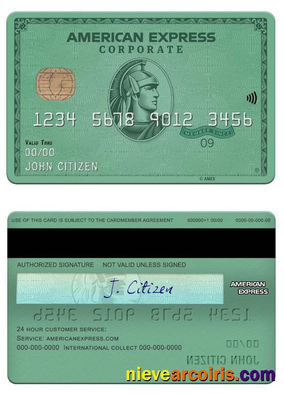 USA Heritage Bank American Express Green Card Preview