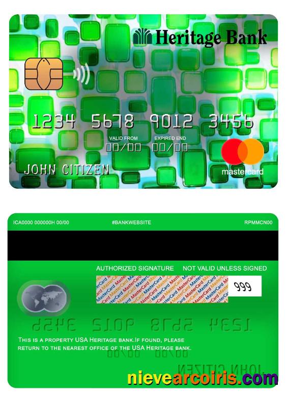 USA Heritage Bank Mastercard Photolook