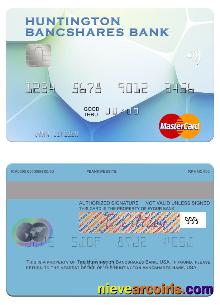 USA Huntington Bancshares Bank Mastercard Preview