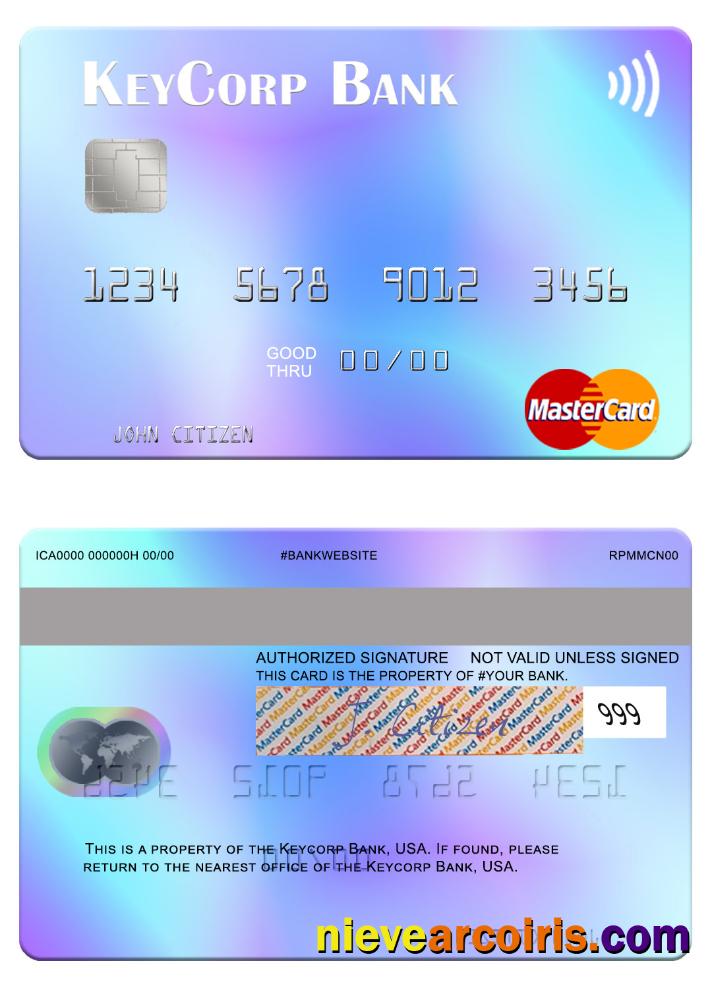 USA KeyCorp Bank Mastercard Photolook