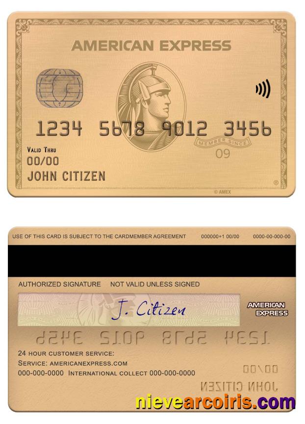USA MOVO Bank Amex Gold Card Photolook