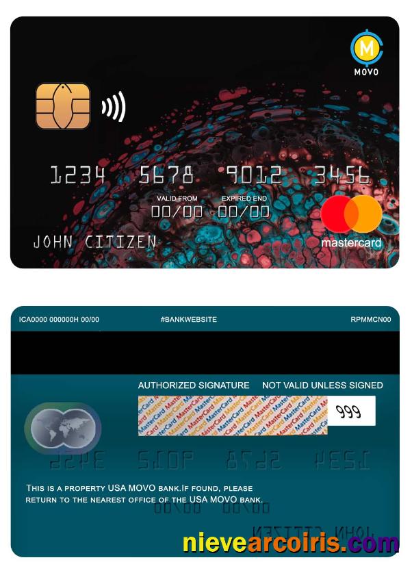 USA MOVO Bank Mastercard Preview