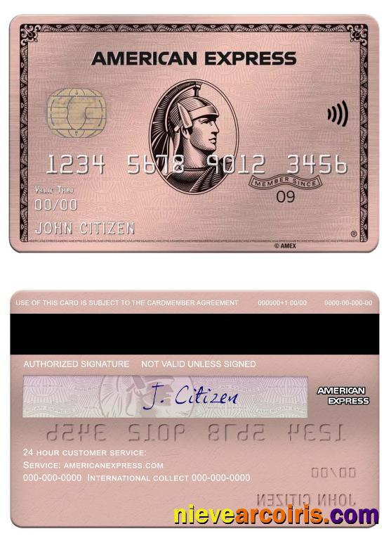 USA Missouri Together Credit Union Bank Amex Rose Gold Card Photolook