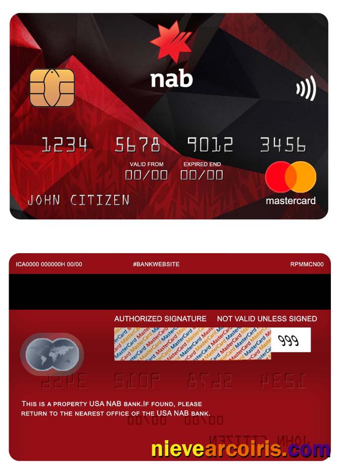 USA NAB Bank Mastercard Photolook
