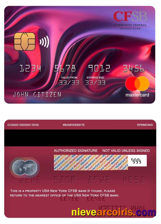 USA New York CFSB Bank Mastercard Photolook
