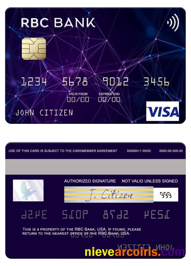 USA RBC Bank Visa Card Preview
