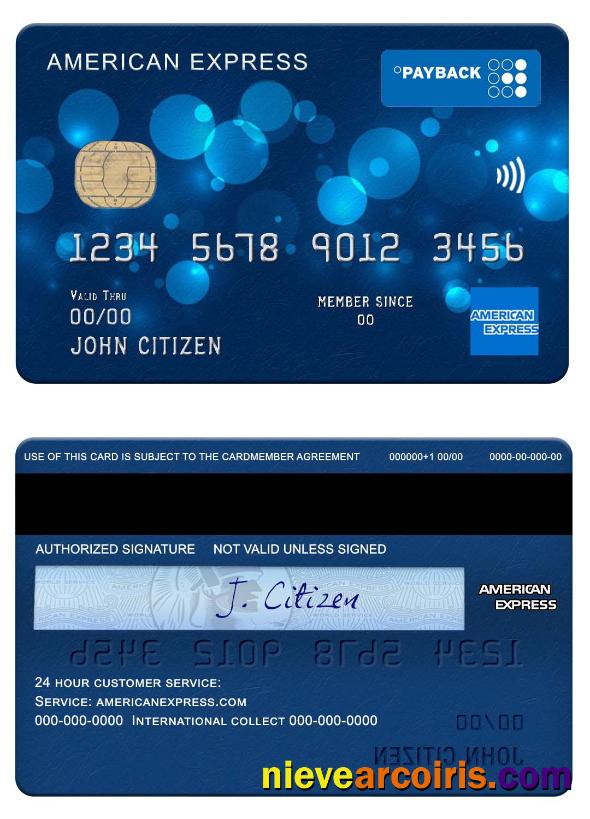 USA Regions Bank Amex Payback Card Photolook