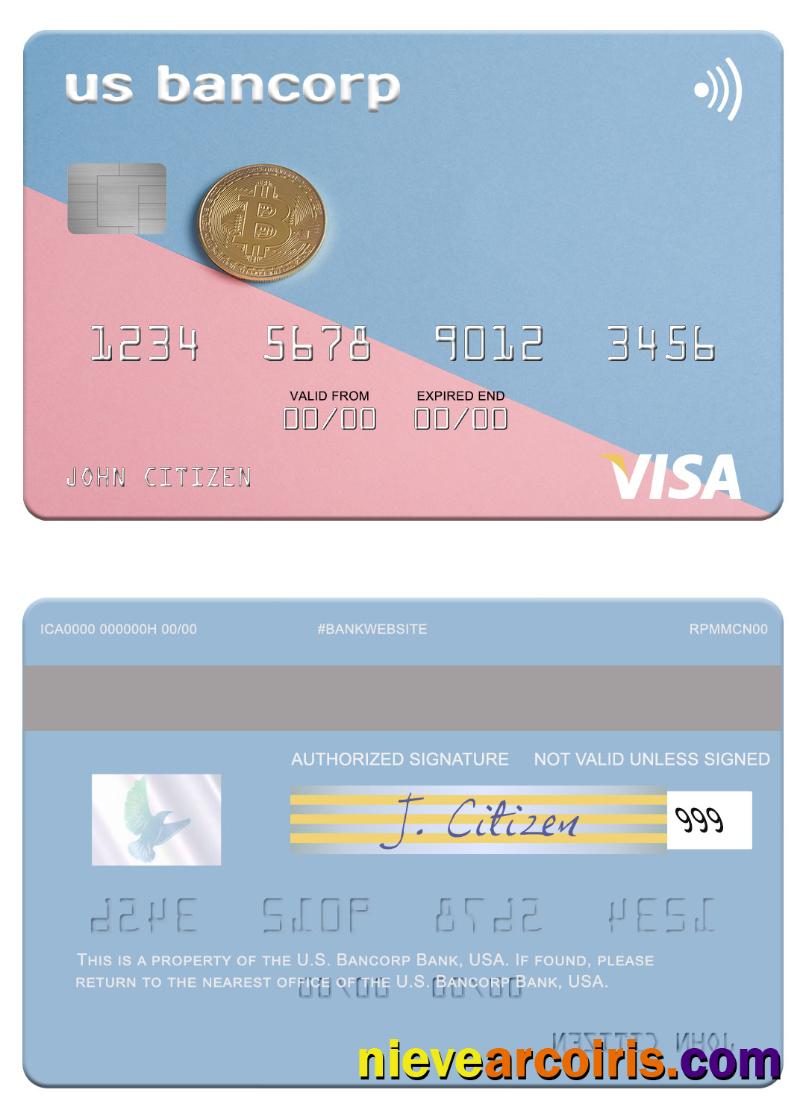 USA U.S. Bancorp Bank Visa Card Preview