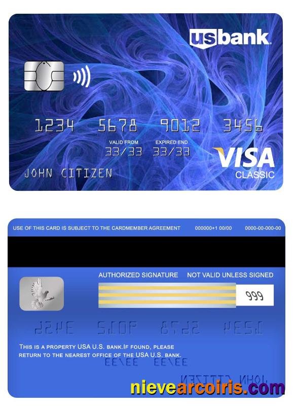 USA U.S. Bank Visa Classic Card Preview
