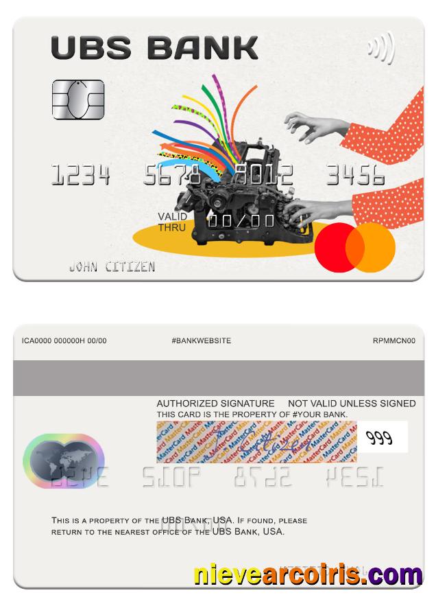 USA UBS Bank Mastercard Photolook