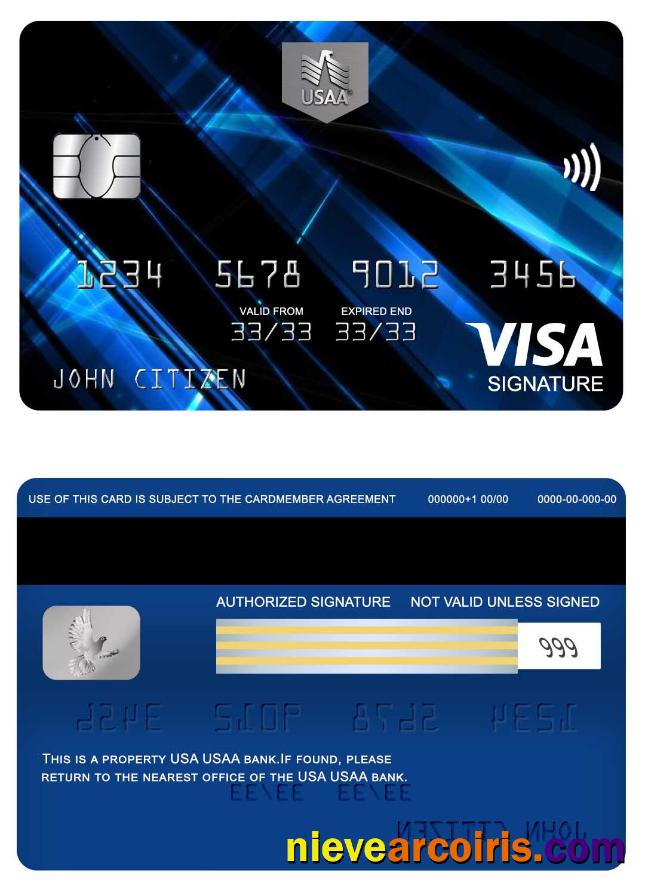 USA USAA Bank Visa Signature Card Preview