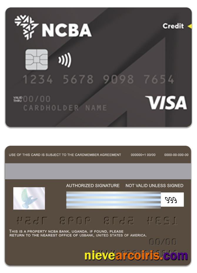 Uganda NCBA Bank Visa Classic Credit Card Preview