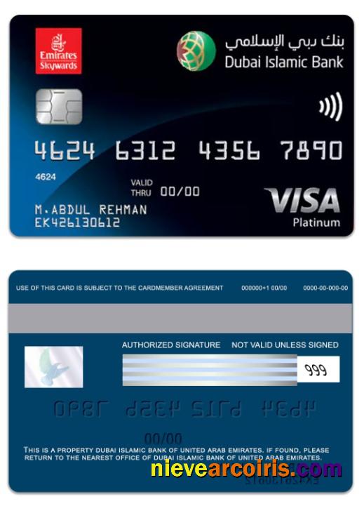 United Arab Emirates Dubai Islamic Bank Emirates Skywards DIB Platinum Preview
