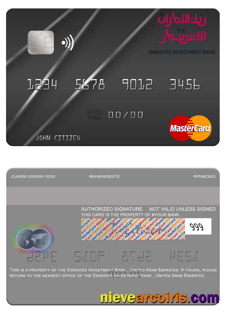 United Arab Emirates Emirates Investment Bank Mastercard Preview