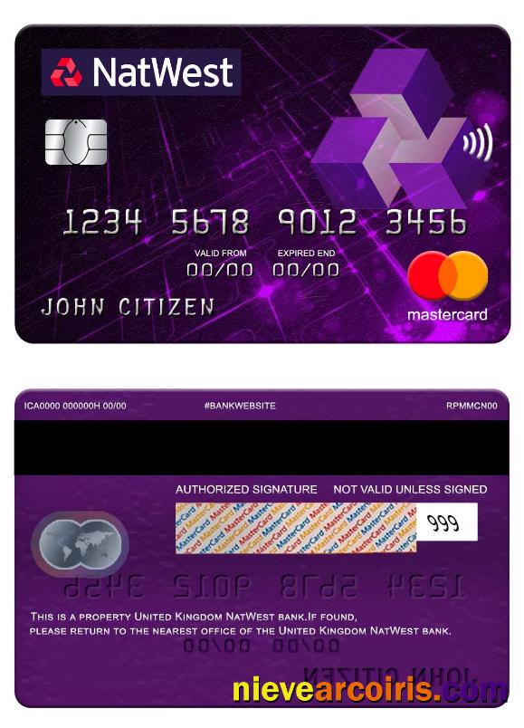 United Kingdom NatWest Bank Mastercard Preview