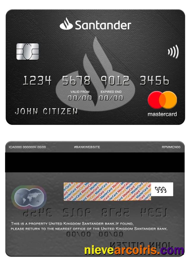 United Kingdom Santander Bank Mastercard Preview