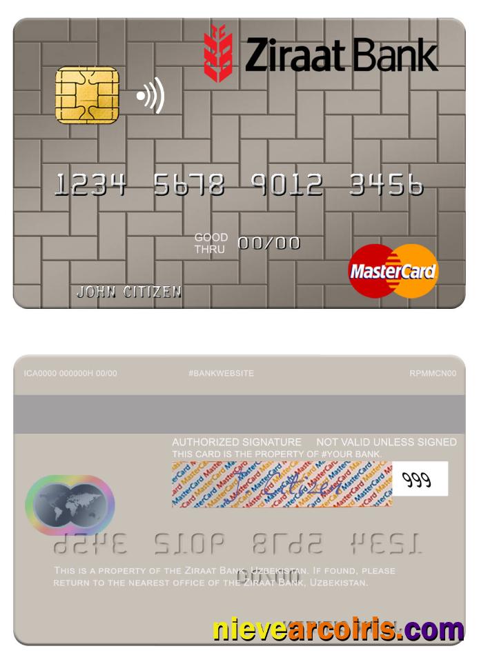Uzbekistan Ziraat Bank Mastercard Photolook