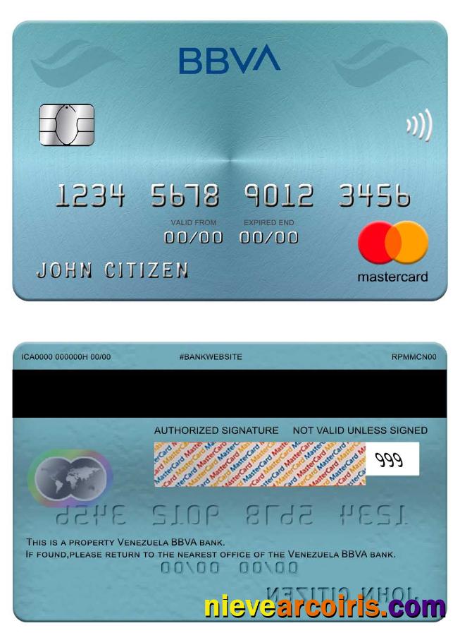 Venezuela BBVA Bank Mastercard Photolook