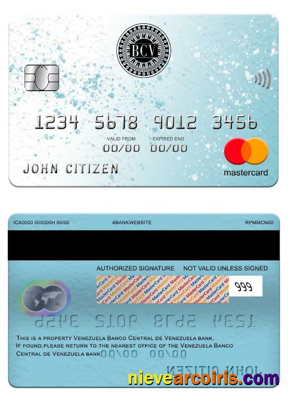 Venezuela Banco Central De Venezuela Bank Mastercard Photolook