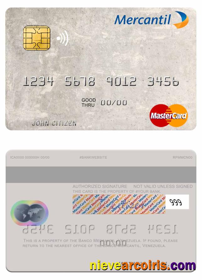 Venezuela Banco Mercantil Mastercard Preview