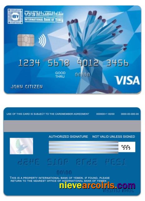 Yemen International Bank Of Yemen Visa Credit Classic Card Preview