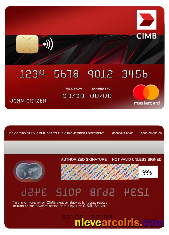 Brunei CIMB Bank Mastercard Photolook