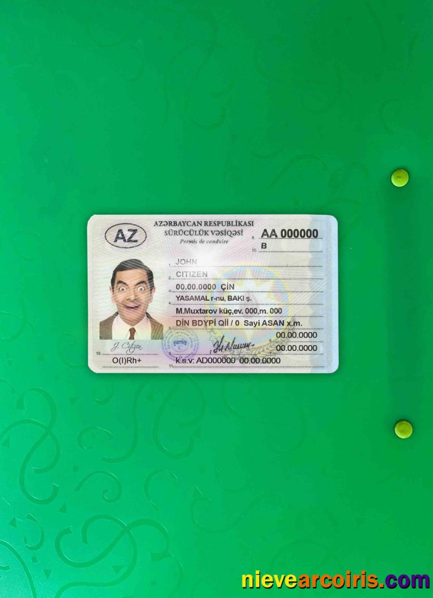 Azerbaijan DL (2013 – Present) Photolook FRONT Preview
